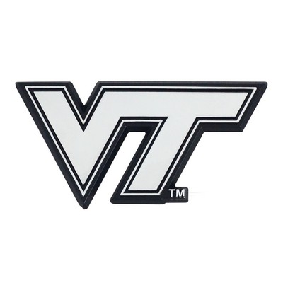 Fan Mats  LLC Virginia Tech Hokies Chrome Emblem Chrome