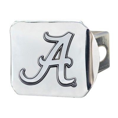 Fan Mats  LLC Alabama Crimson Tide Hitch Cover Chrome Chrome