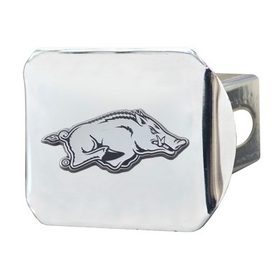 Fan Mats  LLC Arkansas Razorbacks Hitch Cover Chrome Chrome