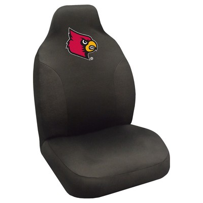 Fan Mats  LLC Louisville Cardinals Seat Cover Black