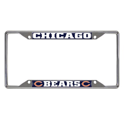 Fan Mats  LLC Chicago Bears License Plate Frame Navy