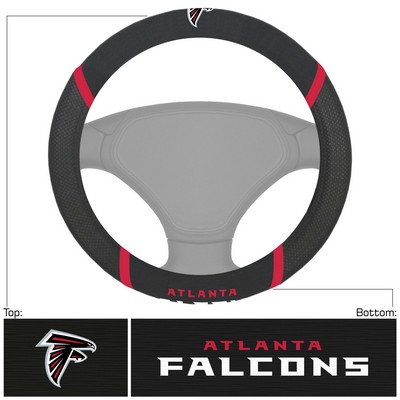 Fan Mats  LLC Atlanta Falcons Steering Wheel Cover Black
