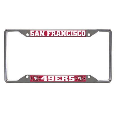 Fan Mats  LLC San Francisco 49ers License Plate Frame Red