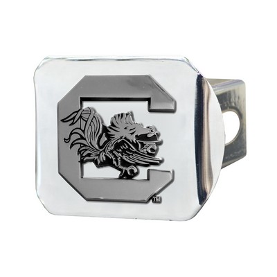 Fan Mats  LLC South Carolina Gamecocks Hitch Cover Chrome Chrome