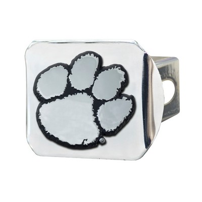 Fan Mats  LLC Clemson Tigers Hitch Cover Chrome Chrome