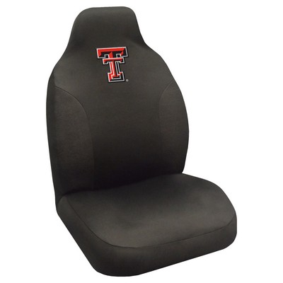 Fan Mats  LLC Texas Tech Red Raiders Seat Cover Black