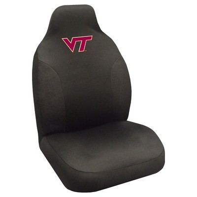 Fan Mats  LLC Virginia Tech Hokies Seat Cover Black
