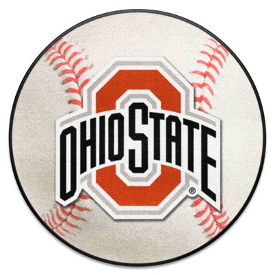 Fan Mats  LLC Ohio State Buckeyes Baseball Mat White