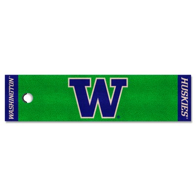 Fan Mats  LLC Washington Huskies Putting Green Mat Green