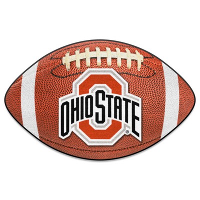 Fan Mats  LLC Ohio State Buckeyes Football Mat Brown