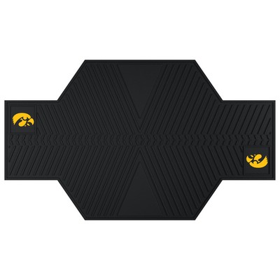 Fan Mats  LLC Iowa Hawkeyes Motorcycle Mat Black