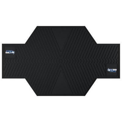 Fan Mats  LLC Seattle Seahawks Motorcycle Mat Black