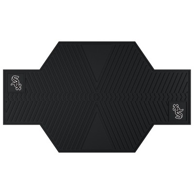 Fan Mats  LLC Chicago White Sox Motorcycle Mat Black