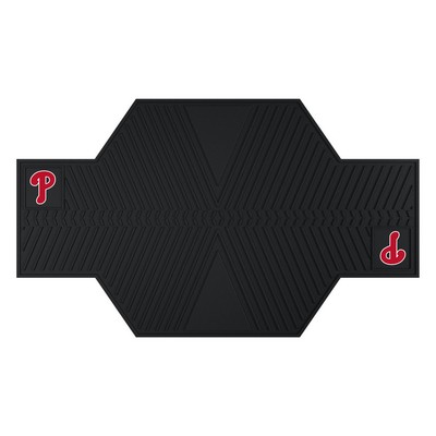 Fan Mats  LLC Philadelphia Phillies Motorcycle Mat Black