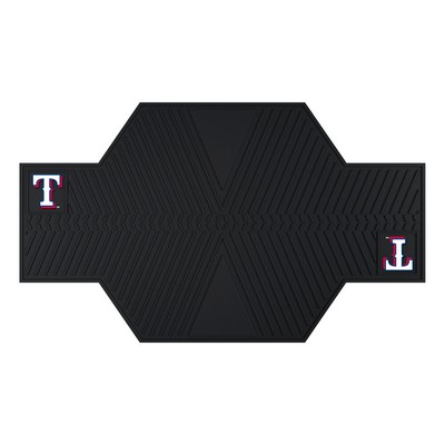 Fan Mats  LLC Texas Rangers Motorcycle Mat Black