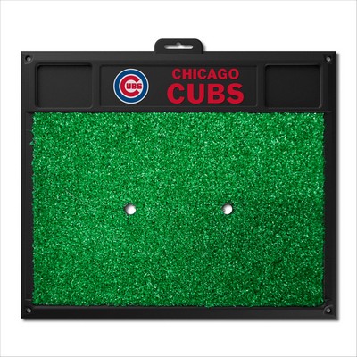 Fan Mats  LLC Chicago Cubs Golf Hitting Mat Blue