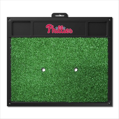 Fan Mats  LLC Philadelphia Phillies Golf Hitting Mat Red
