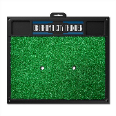 Fan Mats  LLC Oklahoma City Thunder Golf Hitting Mat Blue
