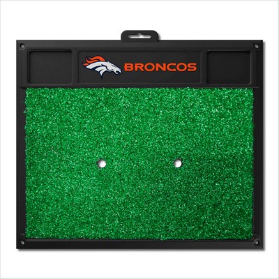 Fan Mats  LLC Denver Broncos Golf Hitting Mat Navy