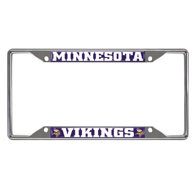 Fan Mats  LLC Minnesota Vikings License Plate Frame Purple