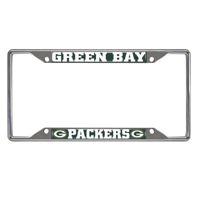 Fan Mats  LLC Green Bay Packers License Plate Frame Green