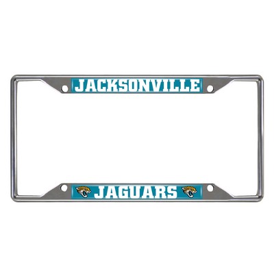 Fan Mats  LLC Jacksonville Jaguars License Plate Frame Black