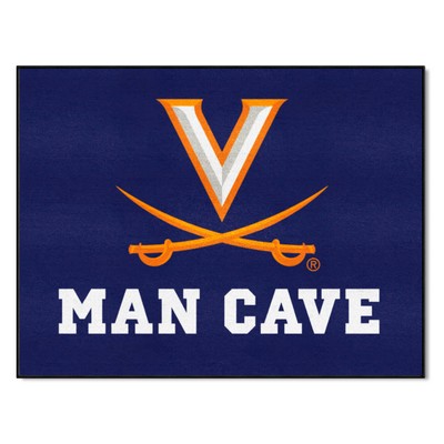 Fan Mats  LLC Virginia Cavaliers All-Star Mat Man Cave Navy