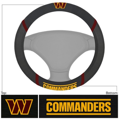 Fan Mats  LLC Washington Commanders Steering Wheel Cover Black