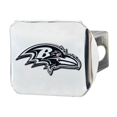 Fan Mats  LLC Baltimore Ravens Hitch Cover Chrome Chrome