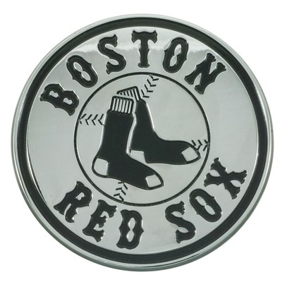 Fan Mats  LLC Boston Red Sox 3D Chrome Metal Emblem Chrome