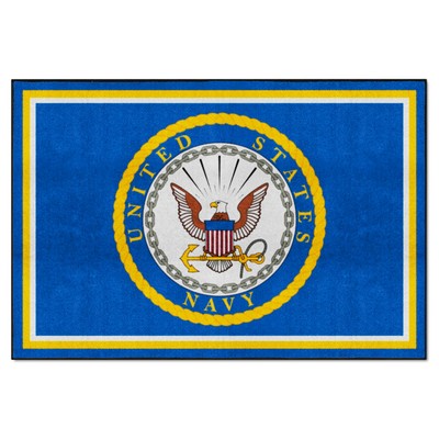 Fan Mats  LLC U.S. Navy n/a 5x8 Rug Navy