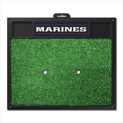 Fan Mats  LLC U.S. Marines n/a Golf Hitting Mat Black