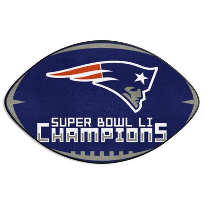 Fan Mats  LLC New England Patriots  Football Rug - 20.5in. x 32.5in., 2017 Super Bowl LI Champions Navy