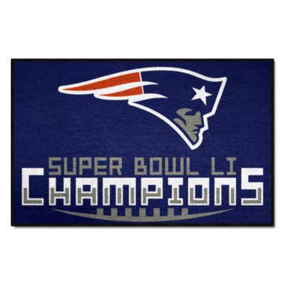 Fan Mats  LLC New England Patriots Starter Mat Accent Rug - 19in. x 30in., 2017 Super Bowl LI Champions Navy