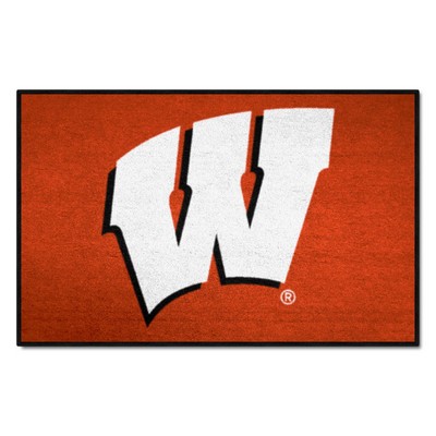 Fan Mats  LLC Wisconsin Badgers Starter Mat Red