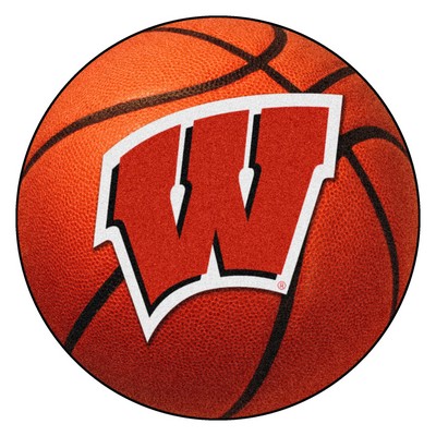 Fan Mats  LLC Wisconsin Badgers Basketball Rug 