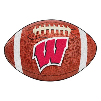 Fan Mats  LLC Wisconsin Badgers Football Rug 