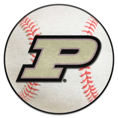 Fan Mats  LLC Purdue Boilermakers Baseball Mat White
