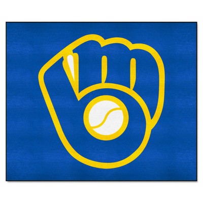 Fan Mats  LLC Milwaukee Brewers Tailgater Mat Blue