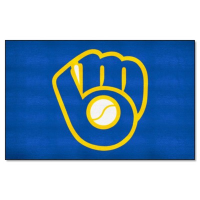 Fan Mats  LLC Milwaukee Brewers Ulti-Mat Blue