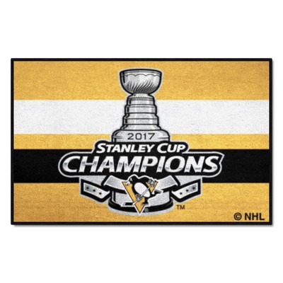 Fan Mats  LLC Pittsburgh Penguins Starter Mat Champions Yellow