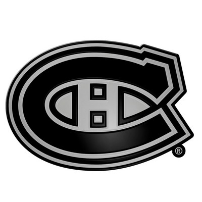 Fan Mats  LLC Montreal Canadiens 3D Chrome Metal Emblem Chrome