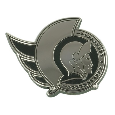 Fan Mats  LLC Ottawa Senators 3D Chromed Metal Emblem Chrome