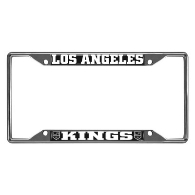Fan Mats  LLC Los Angeles Kings Chrome Metal License Plate Frame, 6.25in x 12.25in Chrome