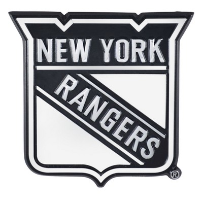Fan Mats  LLC New York Rangers Chrome Emblem Chrome