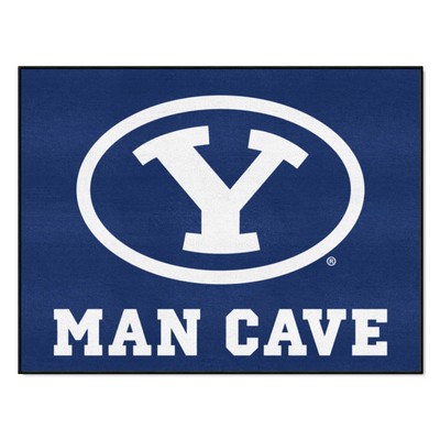 Fan Mats  LLC BYU Cougars All-Star Mat Man Cave Blue