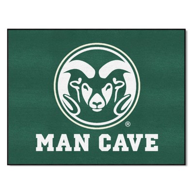 Fan Mats  LLC Colorado State Rams All-Star Mat Man Cave Green