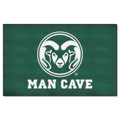 Fan Mats  LLC Colorado State Rams Ulti-Mat Man Cave Green