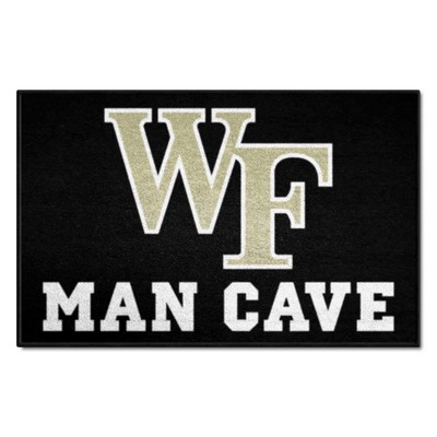 Fan Mats  LLC Wake Forest Demon Deacons Starter Mat Man Cave Black