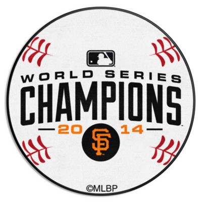 Fan Mats  LLC San Francisco Giants 2014 MLB World Series Champions Baseball Rug - 27in. Diameter White